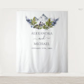 Rustikale Gebirgslandschaft Foto Kulisse Wandteppich (Vorderseite)