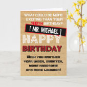 Rustikale Geburtstagskarte für den Menschen Karte (Gelbe Blume)