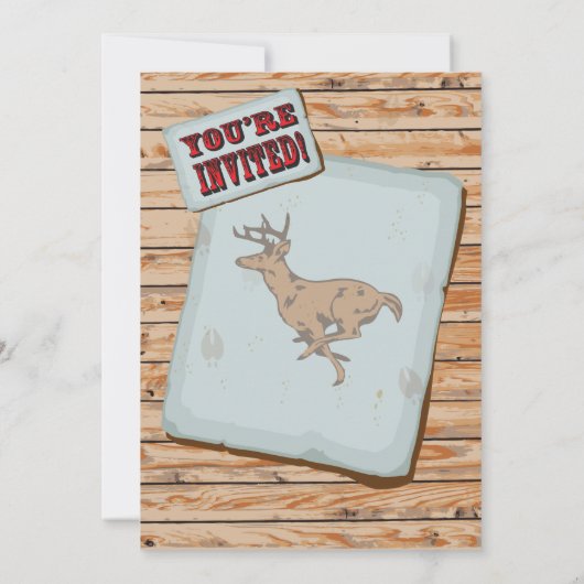 Rustikale Geburtstagsparty Einladung (Rückseite)