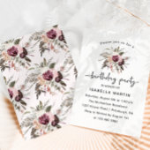 Rustikale Geburtstagsparty Einladung