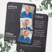 Rustikale Gedenkkarte 3 Foto Seidenbeerenkkarte