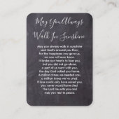 Rustikale Gedenkkarte Foto Beileid Beerdigungskart Telefonnummerkarte (Rückseite)