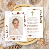 Rustikale Gedenkkarte zum Beerdigen des Gebet