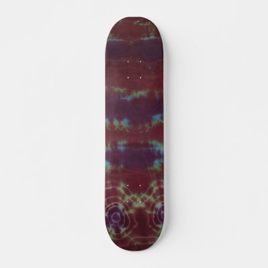 Rustikale Gefärbte Krawatte Skateboard (Vorne)
