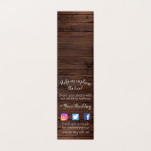 Rustikale geflochtene Hashtag Wedding Share Fotos (Außenseite Aufgefaltet)