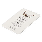 Rustikale Gegner der Abschlussfeier einladen Magnet (Linke Seite)