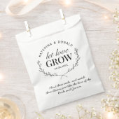 Rustikale Gelassen Liebe Grow Seed Wedding Geschenktütchen (Ausgeschnitten)