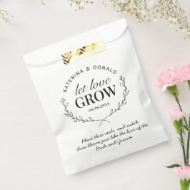 Rustikale Gelassen Liebe Grow Seed Wedding Geschenktütchen