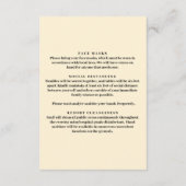 Rustikale Gelbblüten Mason Jar Sicherheitsmaßnahme Begleitkarte (Rückseite)