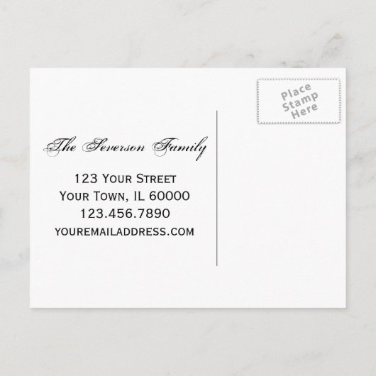 Rustikale gelbe Blumen und Barnholz neue Adresse Ankündigungspostkarte (Rückseite)