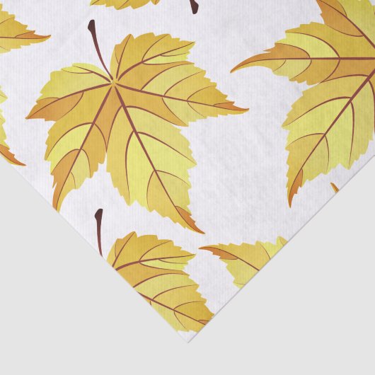 Rustikale Gelbe Herbstlaube Seidenpapier (Ausschnitt)
