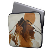 Rustikale, gemalte Bergwelt Laptopschutzhülle (Vorderseite Links)