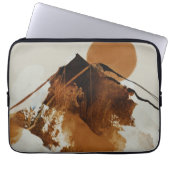 Rustikale, gemalte Bergwelt Laptopschutzhülle (Vorderseite)