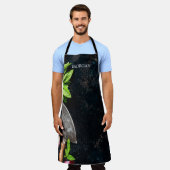 Rustikale Gemüsekräuter Leinwand Schürze (Getragen)