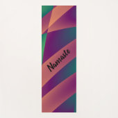 Rustikale Geometrie Abstrakt mit optionalem Text Yogamatte (Vorderseite)