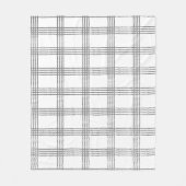 Rustikale Geometrie Moderne Minimalistische Karier Fleecedecke (Vorderseite)