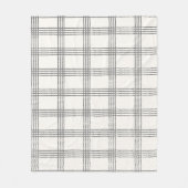 Rustikale Geometrie Moderne Minimalistische Karier Fleecedecke (Vorderseite)