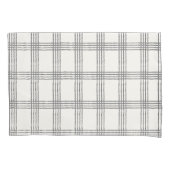 Rustikale Geometrie Moderne Minimalistische Karier Kissenbezug (Vorderseite)