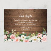 Rustikale geometrische Blume ist mein Vorschlag fü Einladungspostkarte (Rückseite)