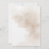 Rustikale geometrische Goldrahmen-Hochzeit Einladung (Rückseite)