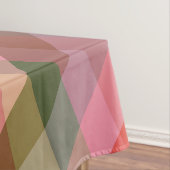 Rustikale, geometrische Karierte Muster - Warme Fa Tischdecke (Beispiel)
