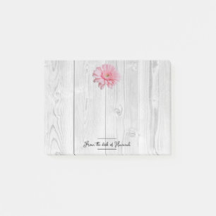 Rustikale Gerber Daisy Personalisiert Notes Post-it Klebezettel