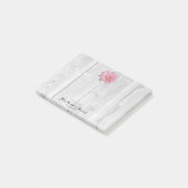 Rustikale Gerber Daisy Personalisiert Notes Post-it Klebezettel (angewinkelt)