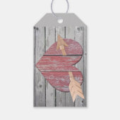 Rustikale Geschenkartikel vom Roten Herz Geschenkanhänger (Vorderseite)