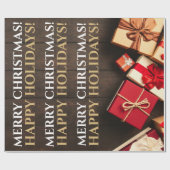 Rustikale Geschenkboxen, Weihnachten Geschenkpapier (Flach)