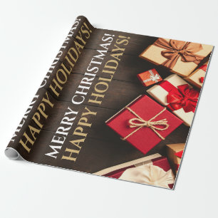 Rustikale Geschenkboxen, Weihnachten Geschenkpapier