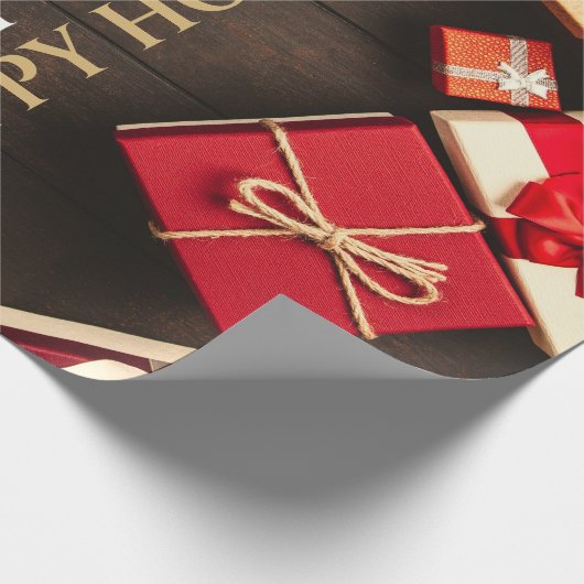 Rustikale Geschenkboxen, Weihnachten Geschenkpapier (Ecke)