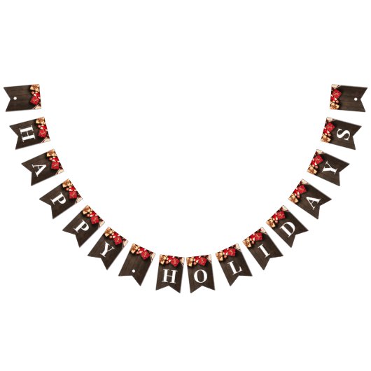 Rustikale Geschenkboxen, Weihnachts-Party Wimpelkette (Alle)