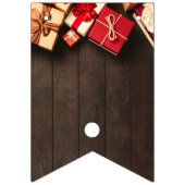 Rustikale Geschenkboxen, Weihnachts-Party Wimpelkette (Erste Fahne)