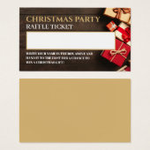 Rustikale Geschenkboxen, Weihnachtsfahrschein (Vorne & Hinten)