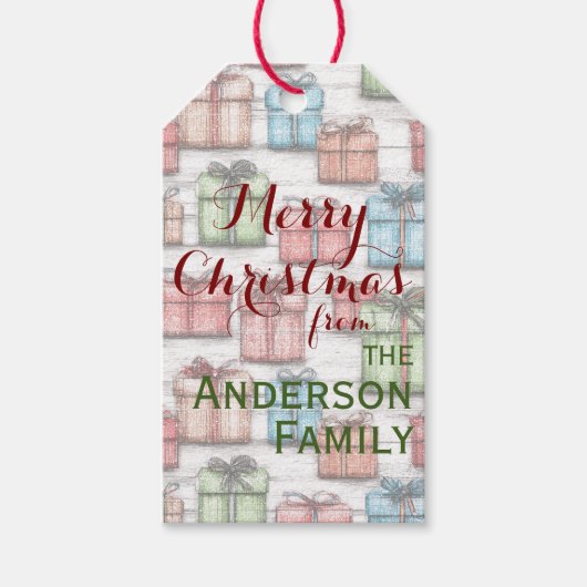 Rustikale Geschenke - Geschenk-Tag Geschenkanhänger (Vorderseite)