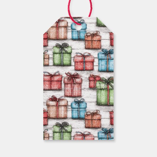 Rustikale Geschenke - Geschenk-Tag Geschenkanhänger (Rückseite)