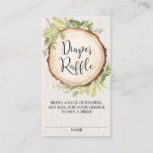 Rustikale, geschlechtsneutrale Windelraffinerie Begleitkarte (Vorderseite)