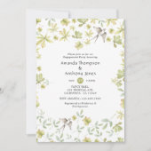 Rustikale Gesellschaft für Aquarellwälder Einladung (Vorderseite)