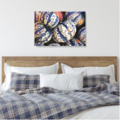 Rustikale gestreifte Kürbisse Leinwanddruck (Insitu (Schlafzimmer))