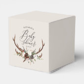 Rustikale Gewächshäuser Aquarell Blütendusche Geschenkschachtel (Rückseite)