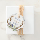 Rustikale Geweih Blütendusche Geschenkanhänger (Beispiel)