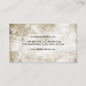 Rustikale Geweih-Visitenkarte Visitenkarte (Rückseite)