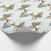 Rustikale Geweihe Native American Geschenkpapier (Ecke)