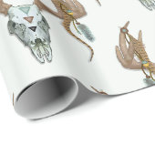 Rustikale Geweihe Native American Geschenkpapier (Rolleneckpunkt)