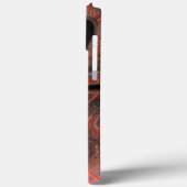 Rustikale, gewellte Schlagstöcke mit Rauchschatten Case-Mate iPhone Hülle (Rückseite / Links)