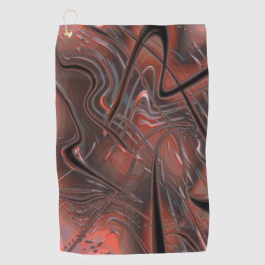 Rustikale, gewellte Schlagstöcke mit Rauchschatten Golfhandtuch (Vorderseite)