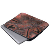 Rustikale, gewellte Schlagstöcke mit Rauchschatten Laptopschutzhülle (Vorne Knopf)