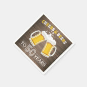 Rustikale Gewürze und Biere bis 50 Jahre Napkins Serviette (Ecke)