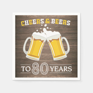 Rustikale Gewürze und Biere bis 80 Jahre Napkins Serviette