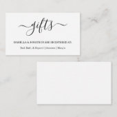 Rustikale Giftregistrierung Einfügen/Einladung Begleitkarte (Vorne/Hinten)